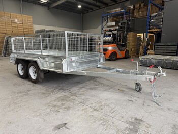 10x5 Tandem Trailer with 600mm Cage