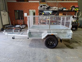 6x4 Box Trailer Single Axle 750kg ATM