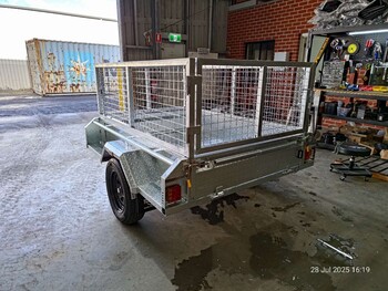 6x4 Box Trailer Single Axle 750kg ATM