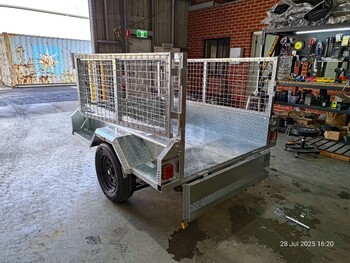 6x4 Box Trailer Single Axle 750kg ATM