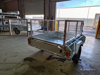 6x4 Box Trailer Single Axle 750kg ATM