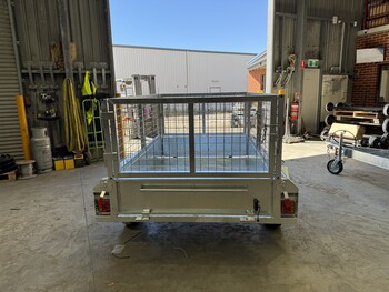 6x4 Box Trailer Single Axle With Cage 750kg ATM Commercial