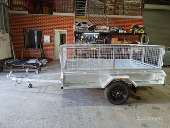 8x5 Box Trailer Single Axle 750kg ATM