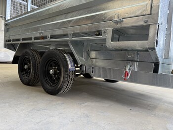 Heavy Duty 10x7 Flatbed Flat Top Hydraulic Tipper Trailer 3500kg