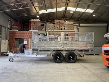 Heavy Duty 12x7 Flatbed Tipper Trailer 3500kg ATM