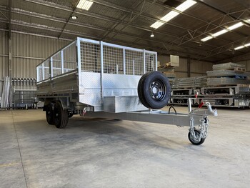 Heavy Duty 12x7 Flatbed Tipper Trailer 3500kg ATM
