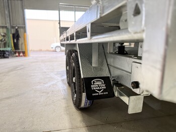 Heavy Duty 12x7 Flatbed Tipper Trailer 3500kg ATM