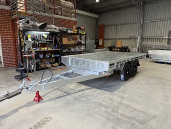 Heavy Duty 12x7 Flatbed Tipper Trailer 3500kg ATM